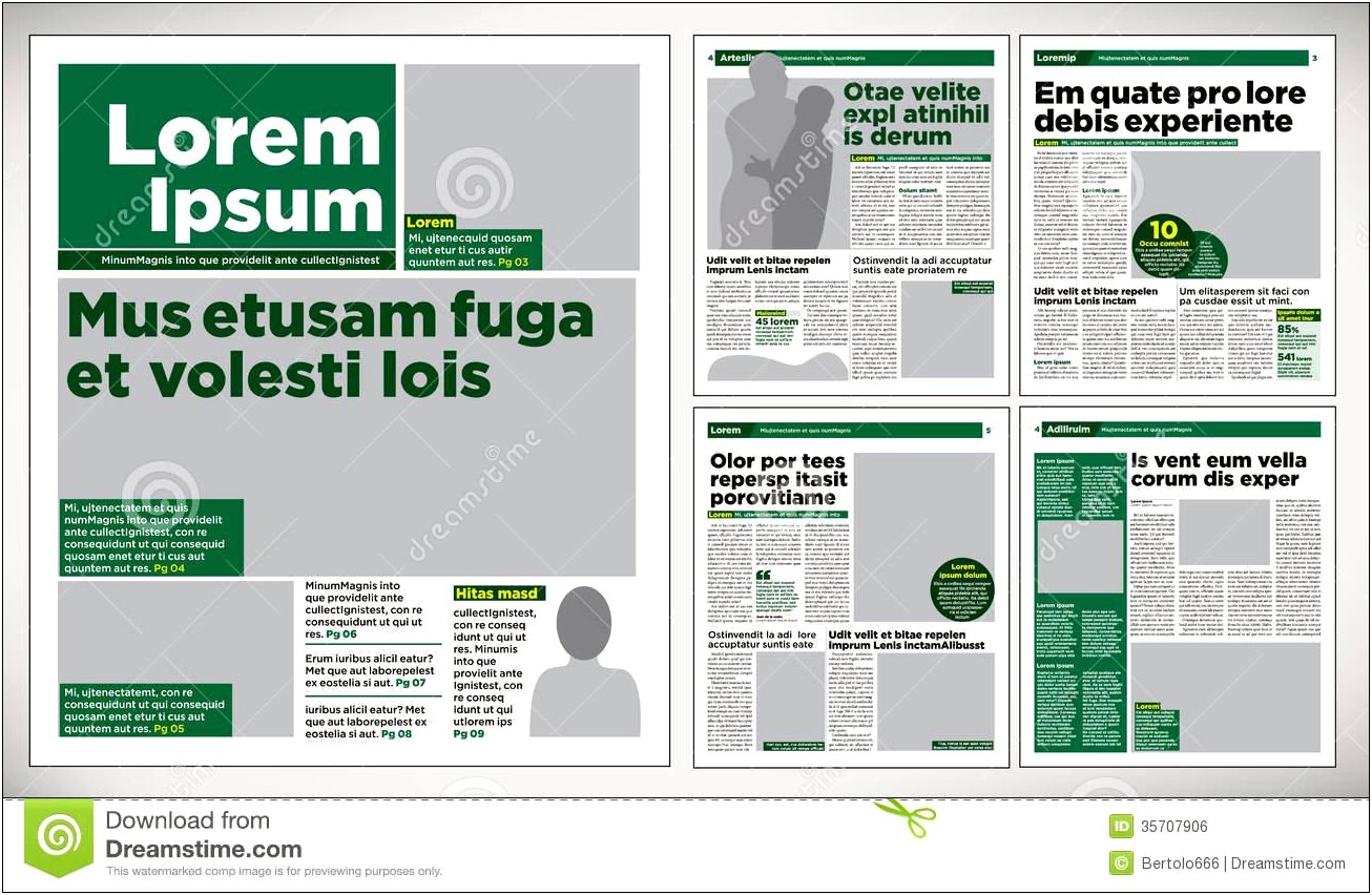 Tabloid Newspaper Template Indesign Free Download