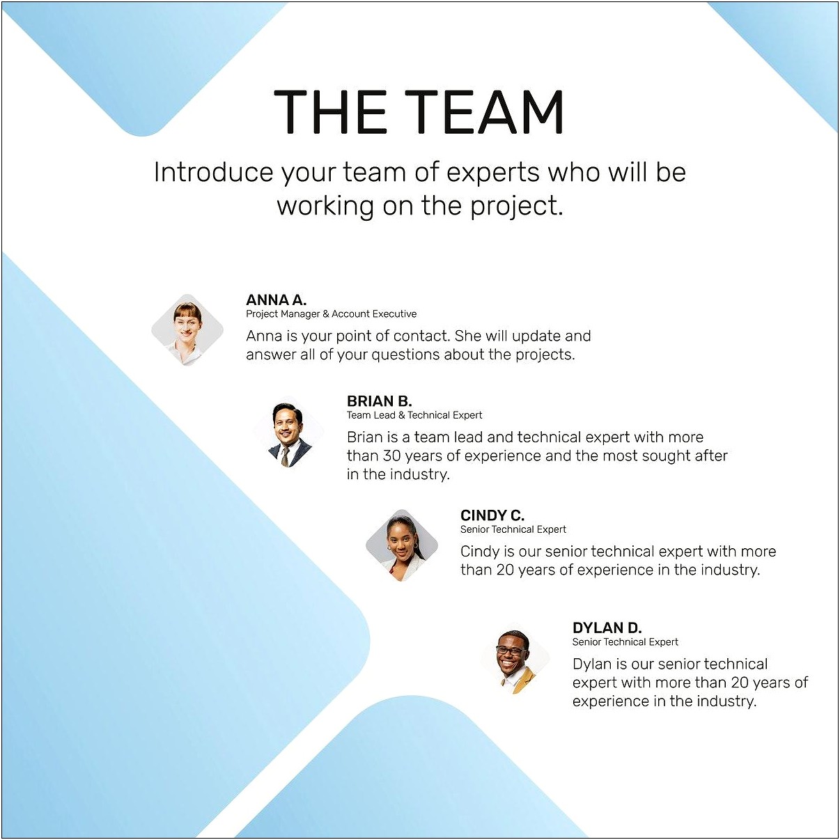 Team Member Introduction Template Free Download