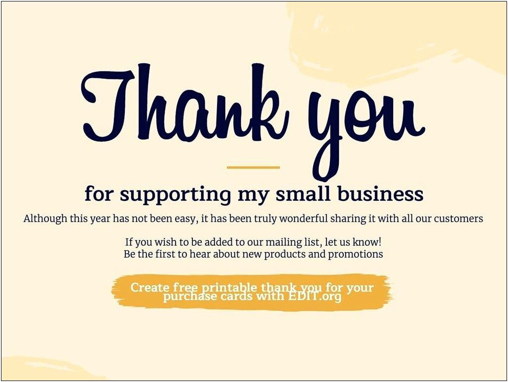 Thank You Card Design Template Free