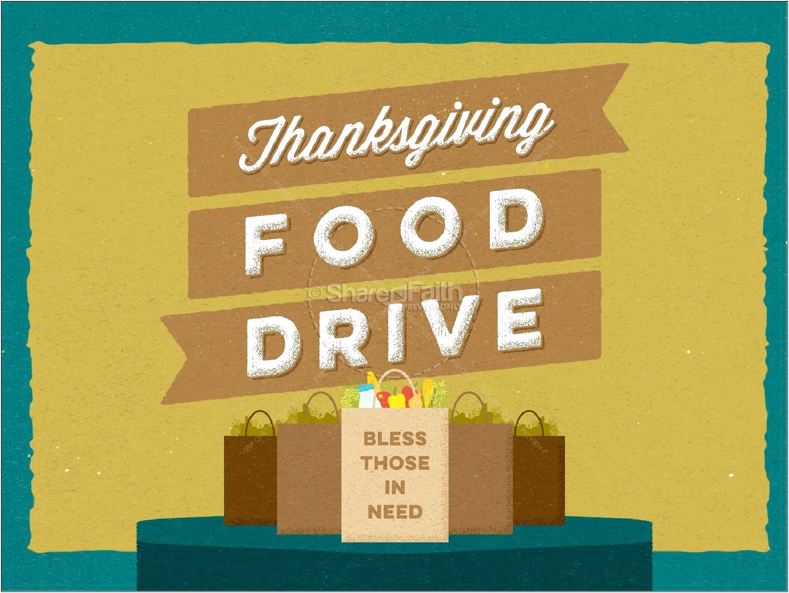 Thanksgiving Food Drive Flyer Template Free