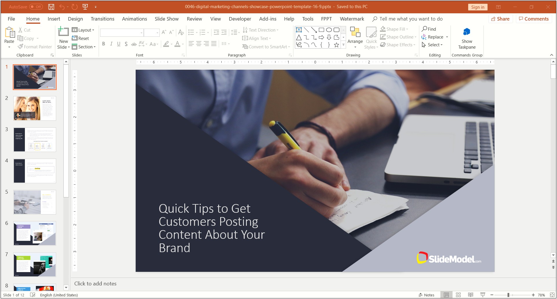 The Digital Agency Powerpoint Template Free