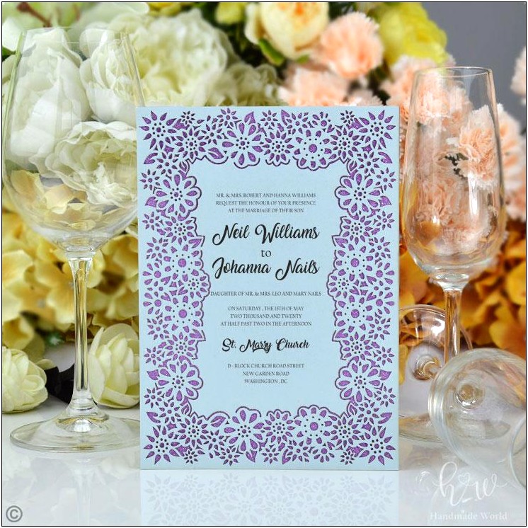 Tiffany Blue And Brown Wedding Invitations