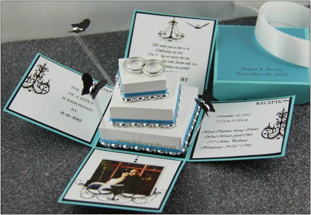 Tiffany Novelty Wedding Invite And Souvenirs