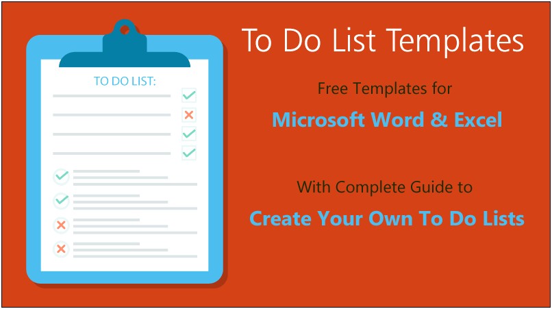 To Do List Template For Word Free