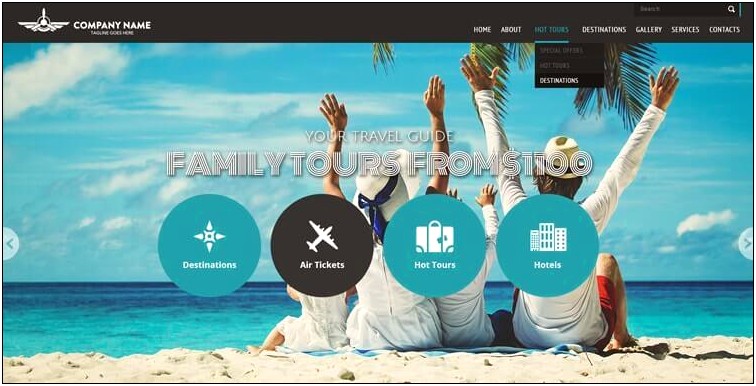 Tour And Travel Bootstrap Template Free Download