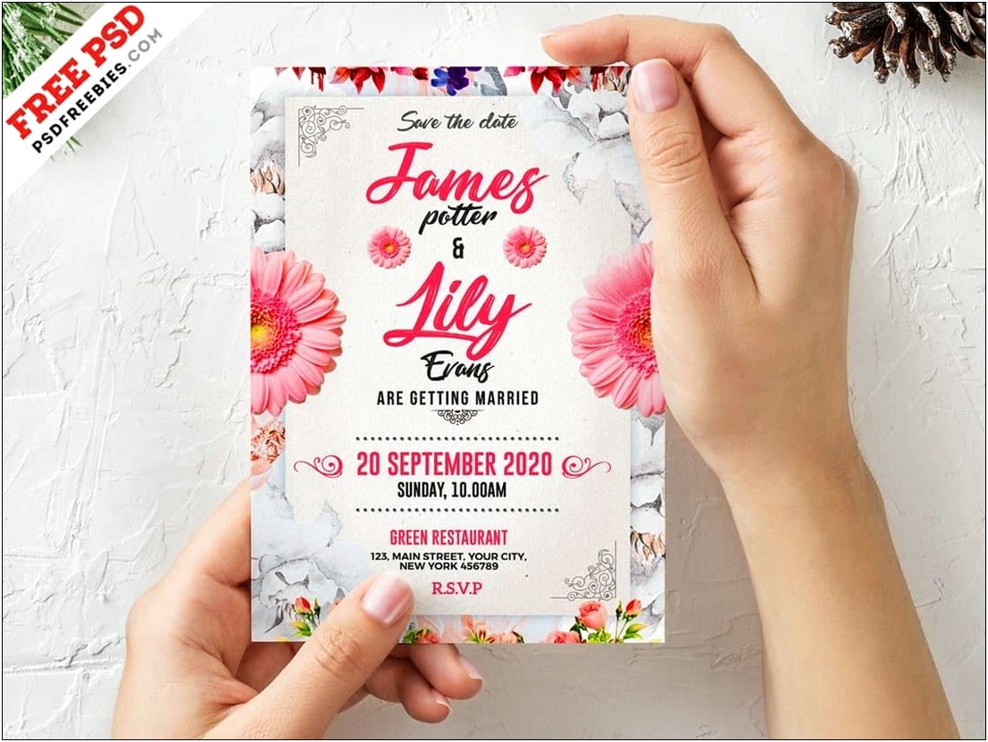 Traditional Invitation Cards Templates Free Download