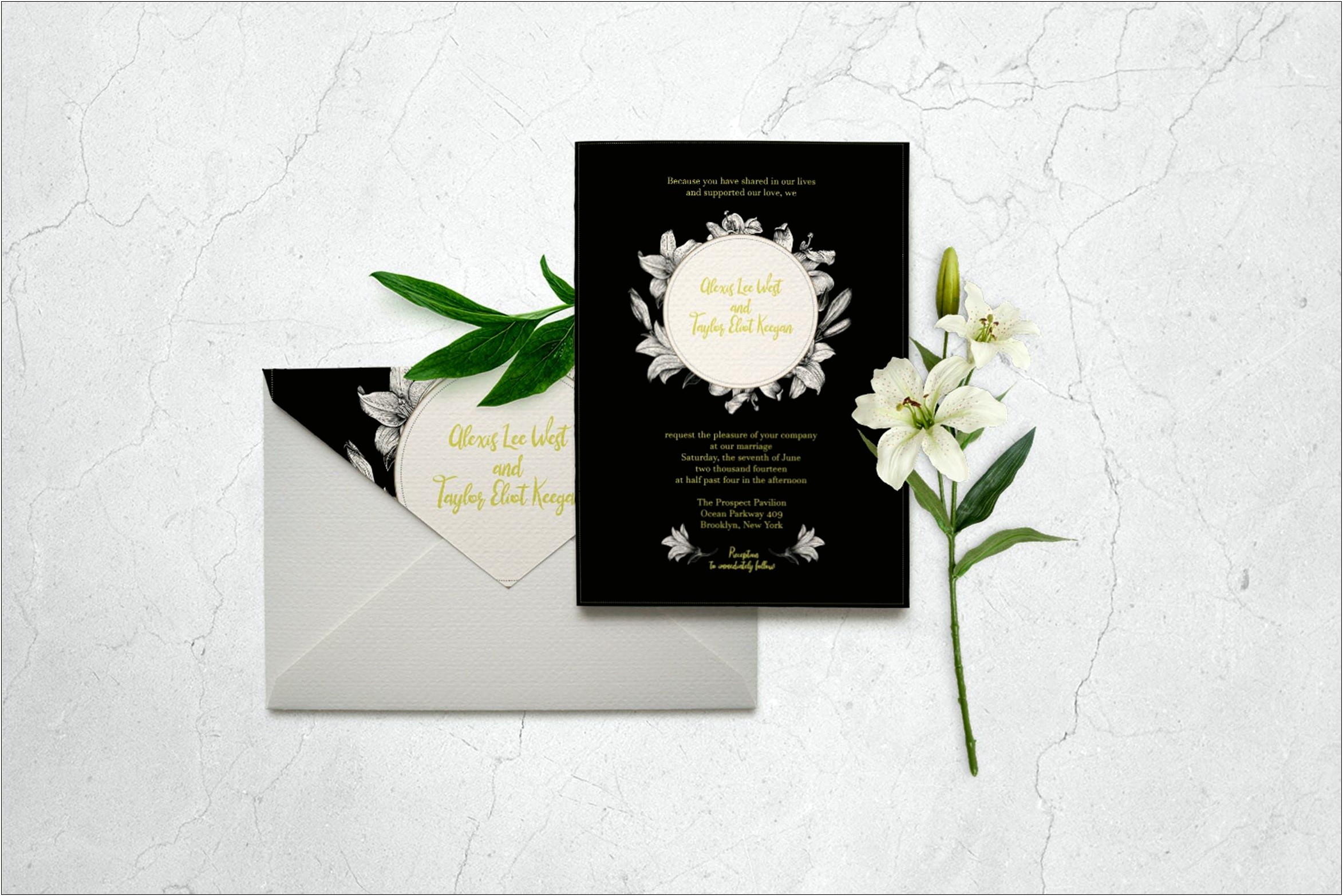 Traditional Wedding Invitation Cards Templates Free Download