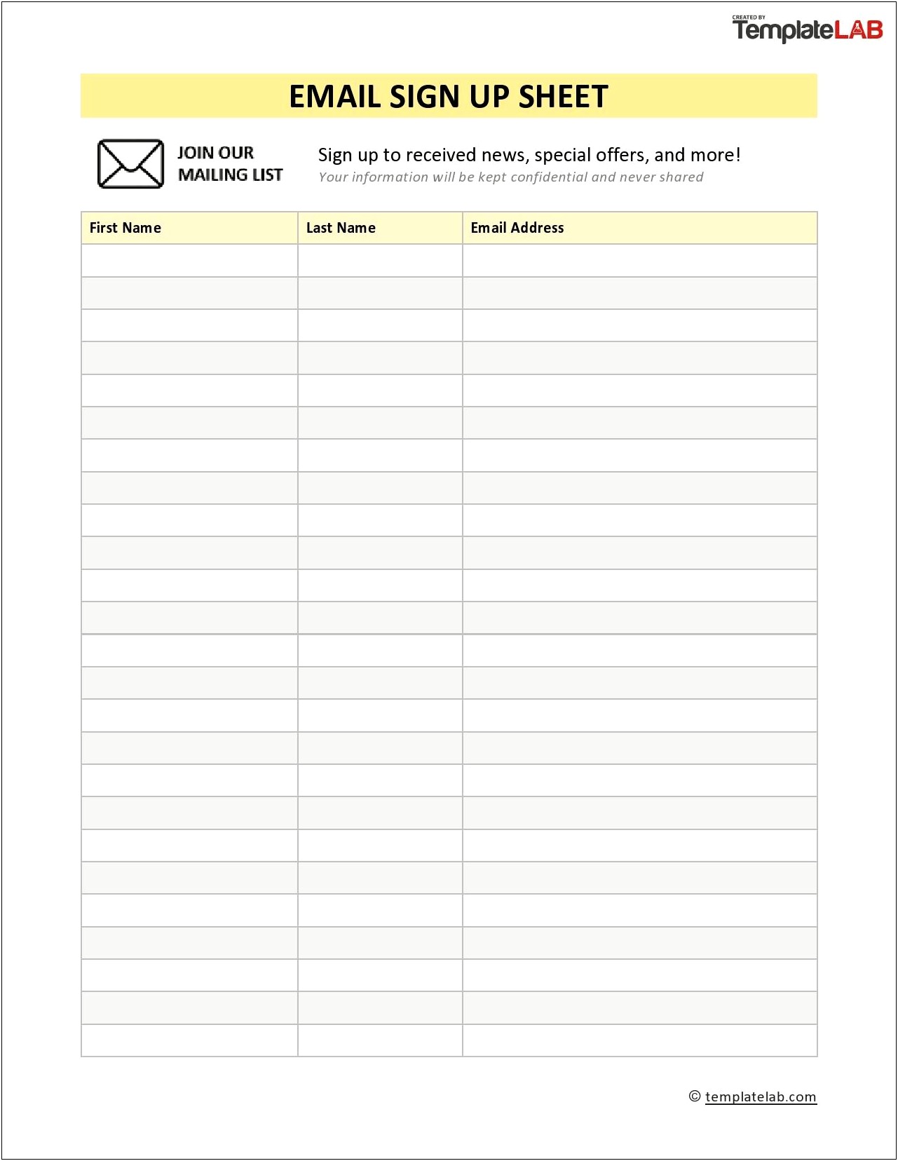 Training Sign Off Sheet Template Free