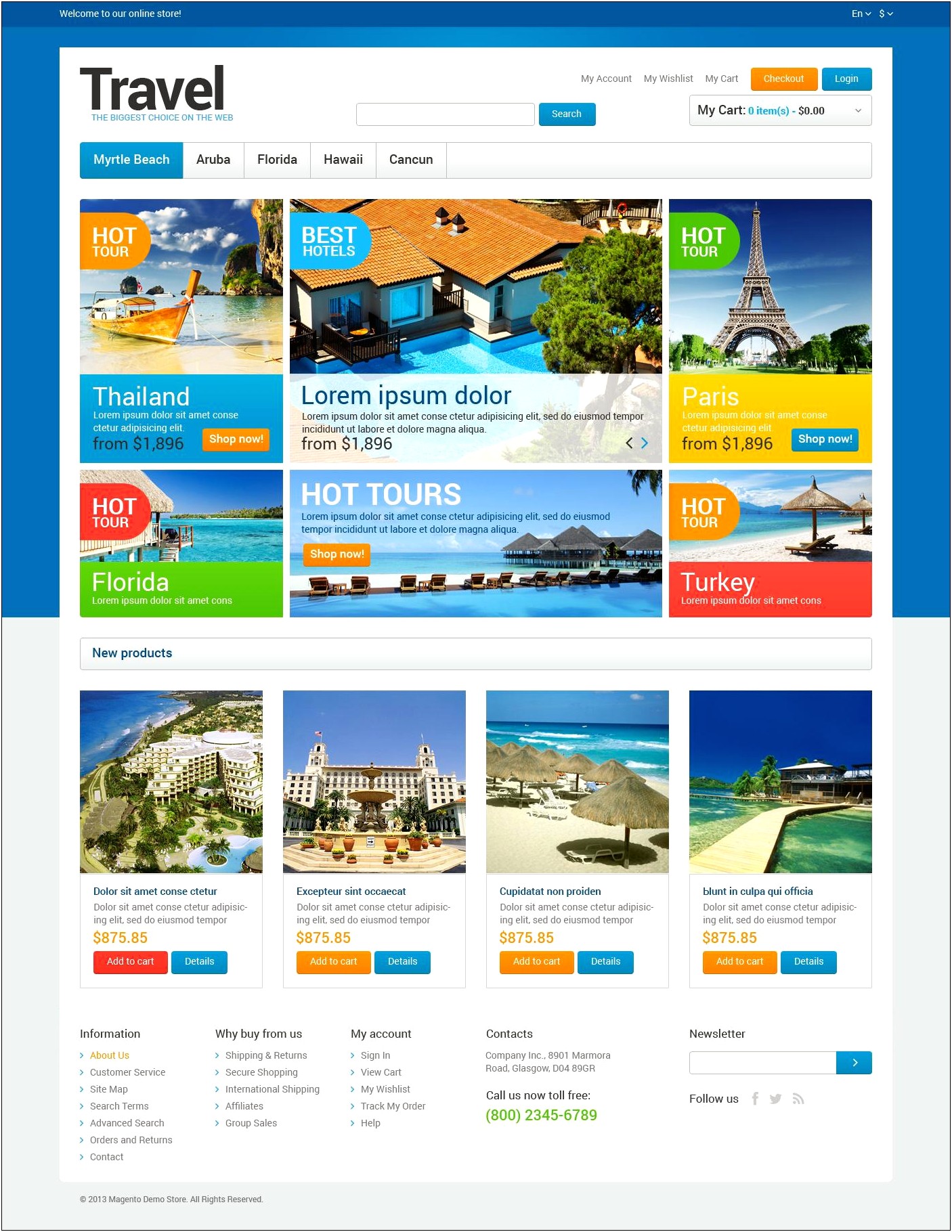 Travel Agency Bootstrap Template Free Download