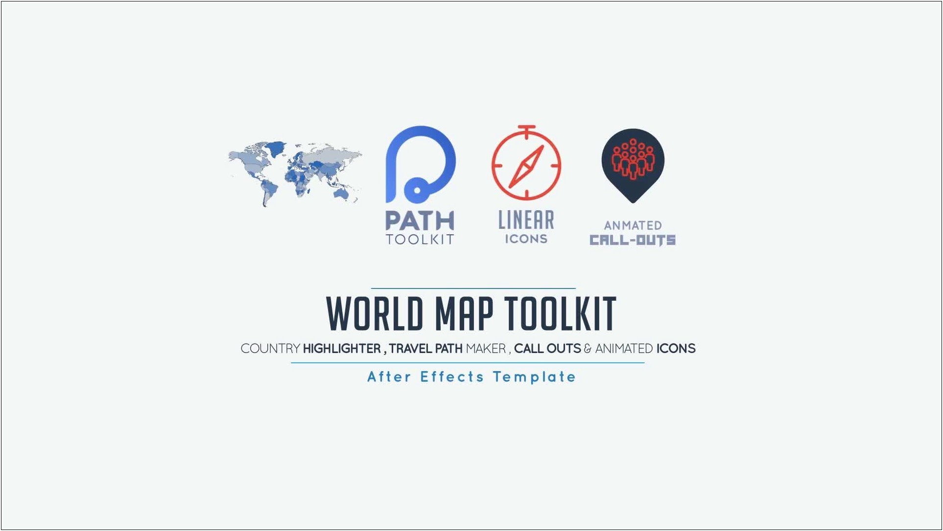 Travel Map After Effects Template Free Download