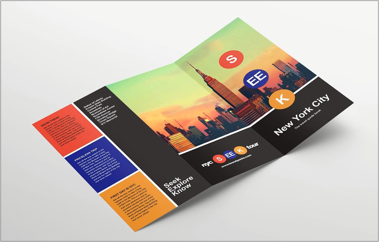 Travel Tri Fold Brochure Templates Free