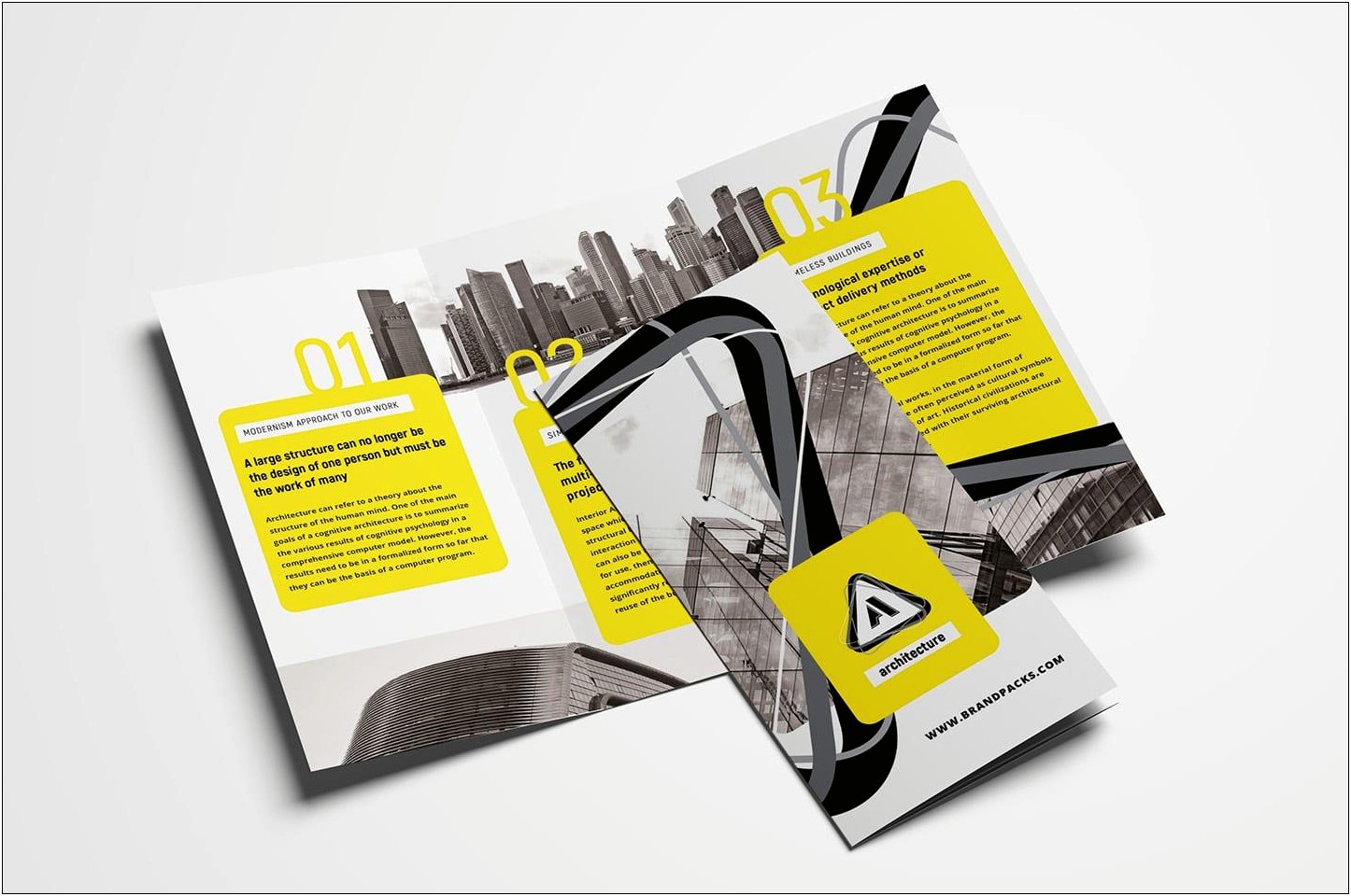 Tri Fold Brochure Template Photoshop Free Download