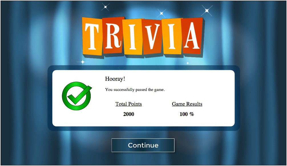 Trivia Quiz Game Template Free Download