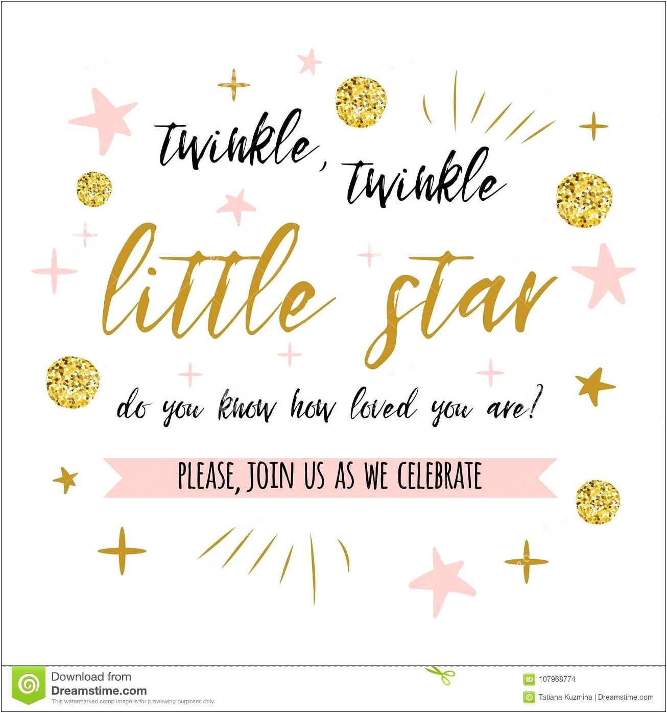 Twinkle Twinkle Little Star Invitations Free Template