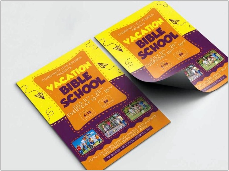 Vacation Bible School Flyer Template Free