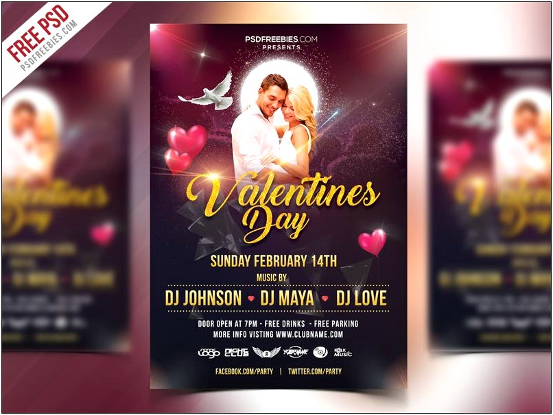 Valentines Day Flyer Templates Free Download