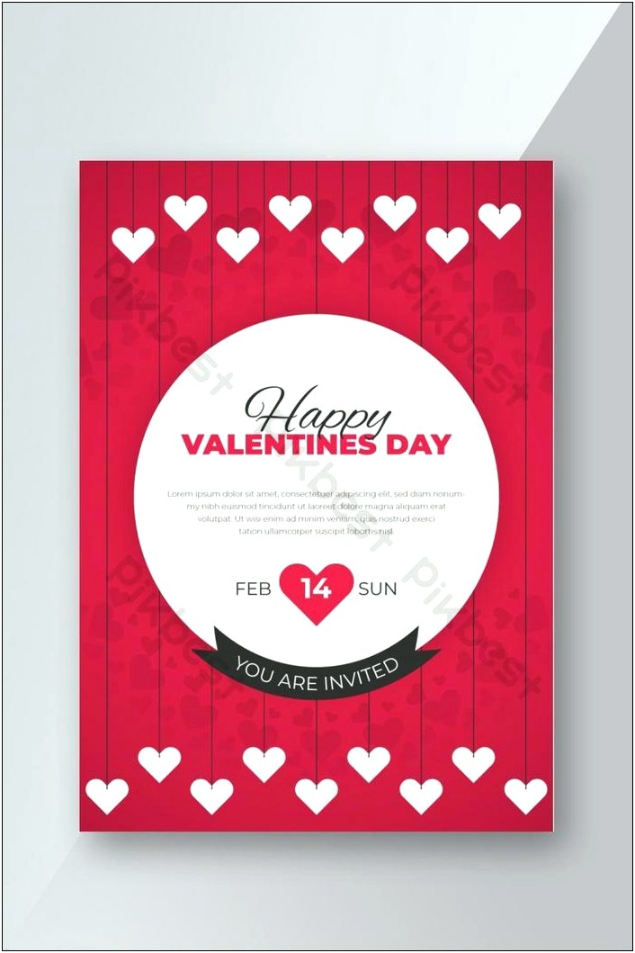 Valentine's Day Invitation Free Template