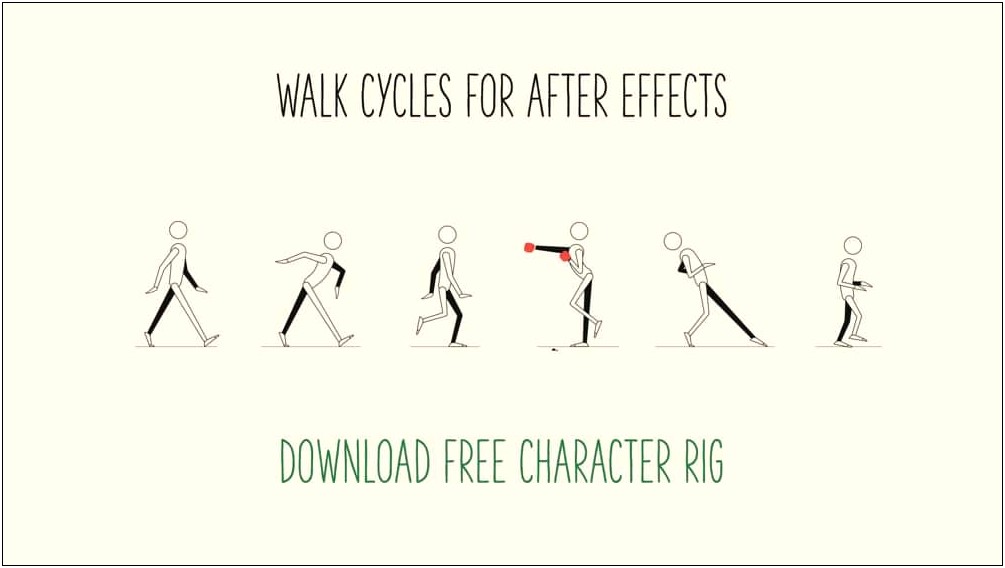 Walk Cycle After Effects Template Free