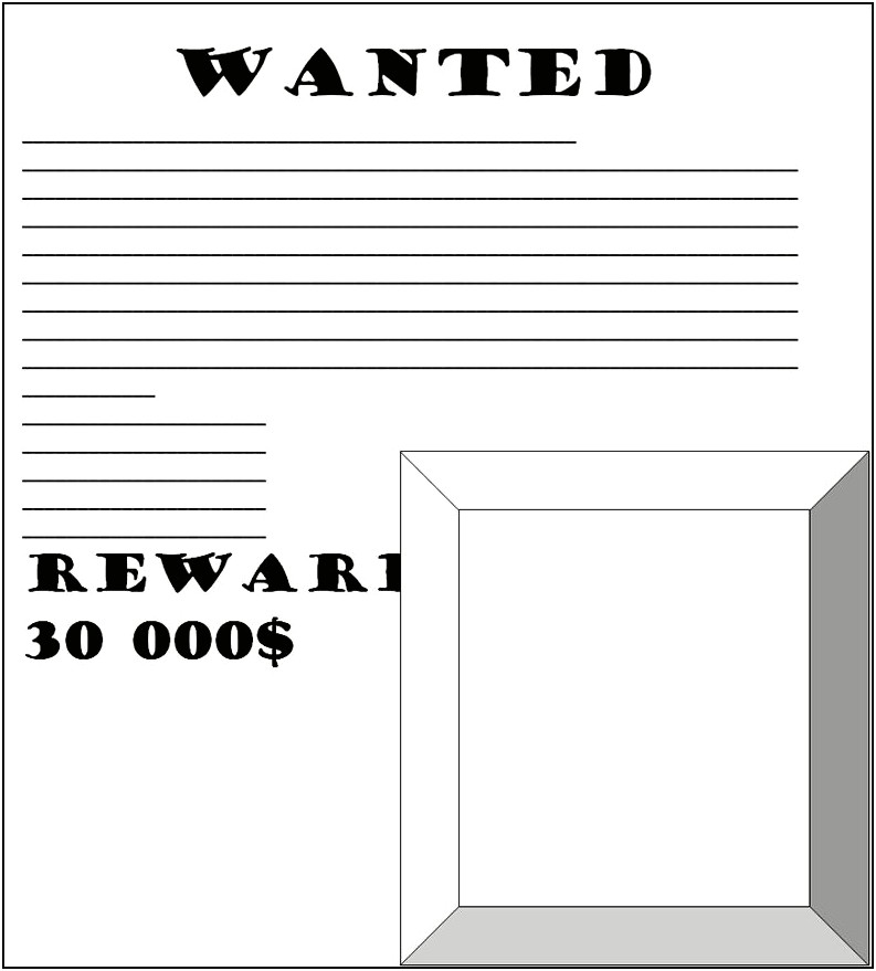 Wanted Poster Template For Microsoft Word Free Download
