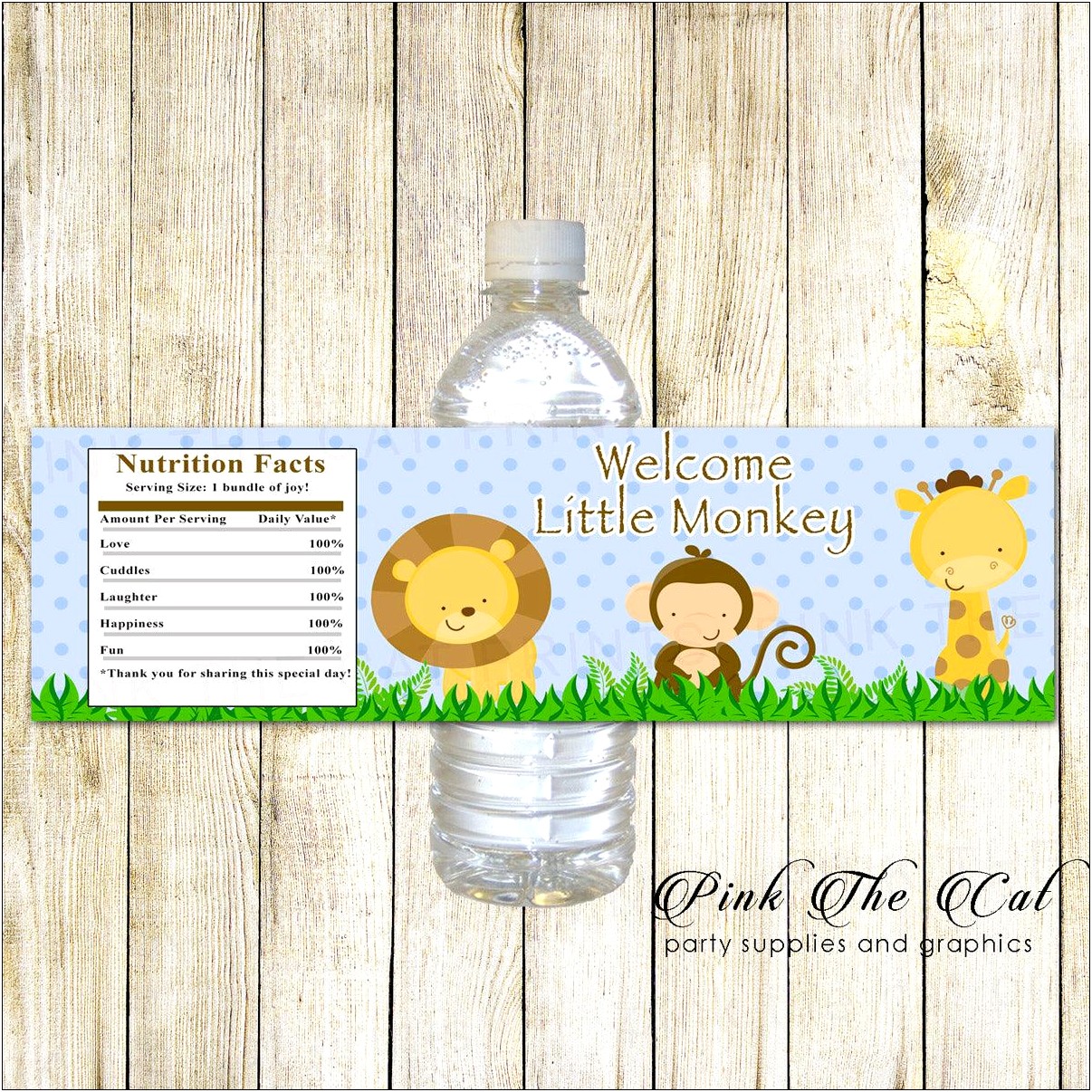 Water Bottle Labels Baby Shower Template Free