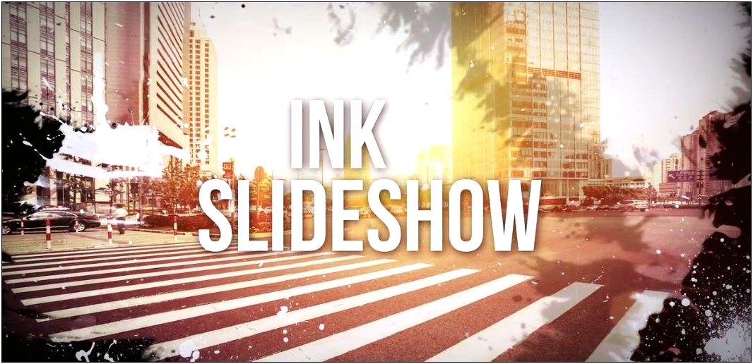Watercolor Ink Slideshow After Effects Template Free Download