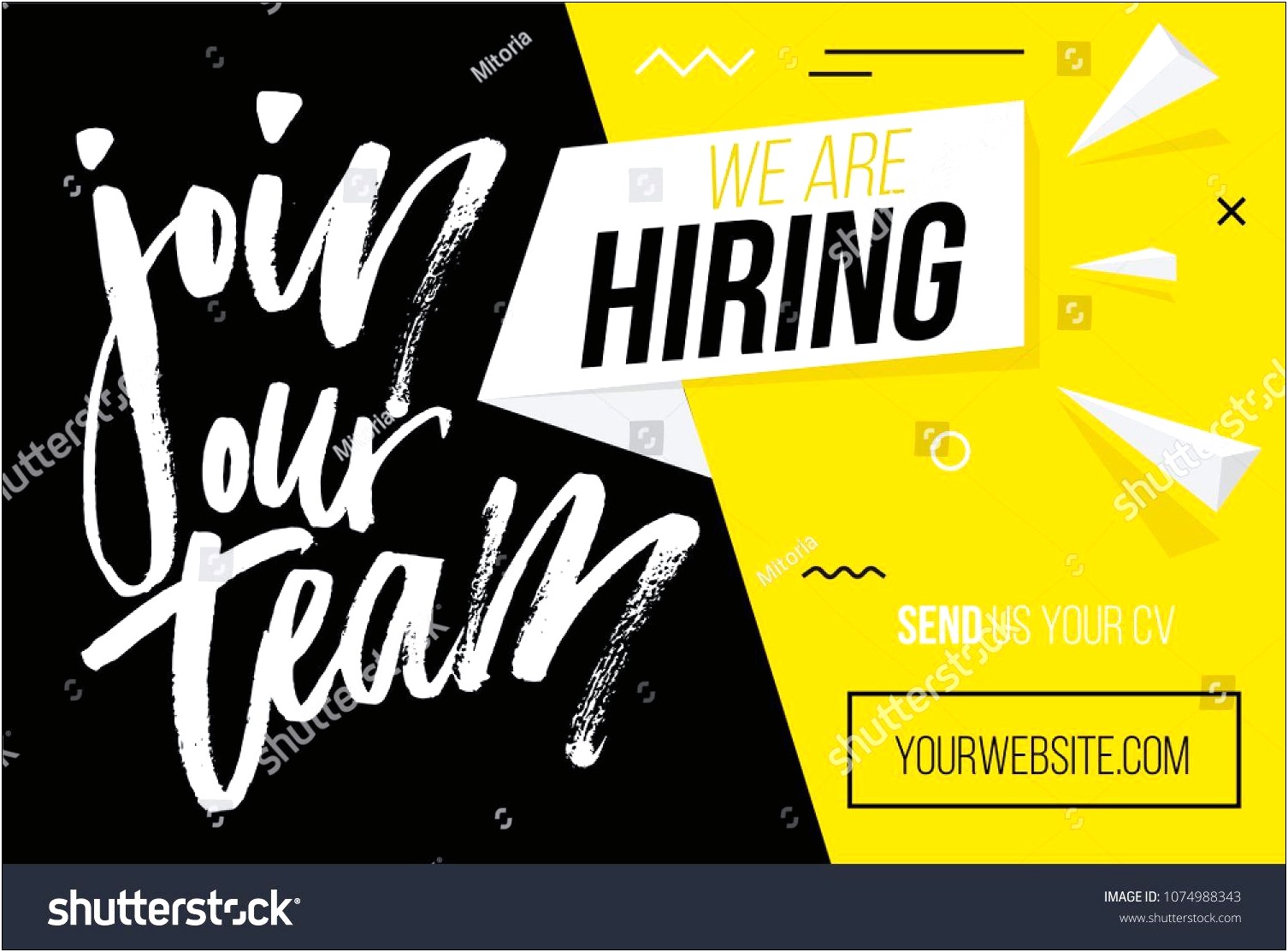 We Are Hiring Poster Template Free