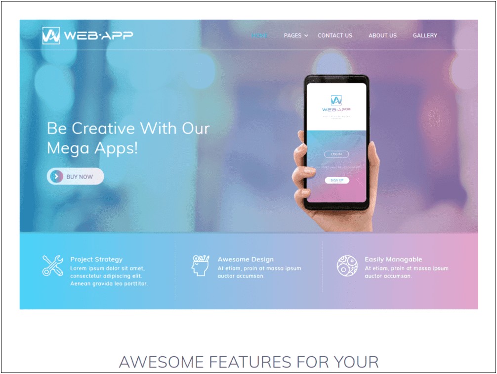 Web Application Themes Templates Free Download