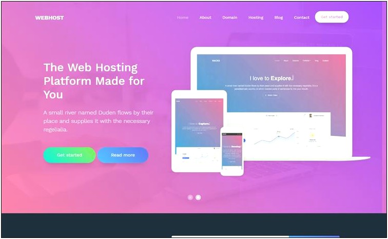 Web Hosting Html Template Free Download