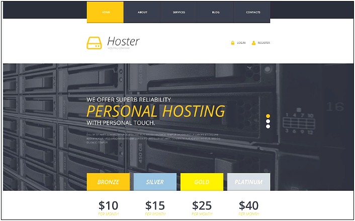 Web Hosting Html Templates Free Download