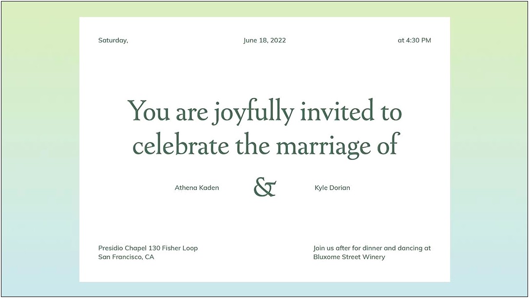 Wedding Announcement Wording For Those Not Invited