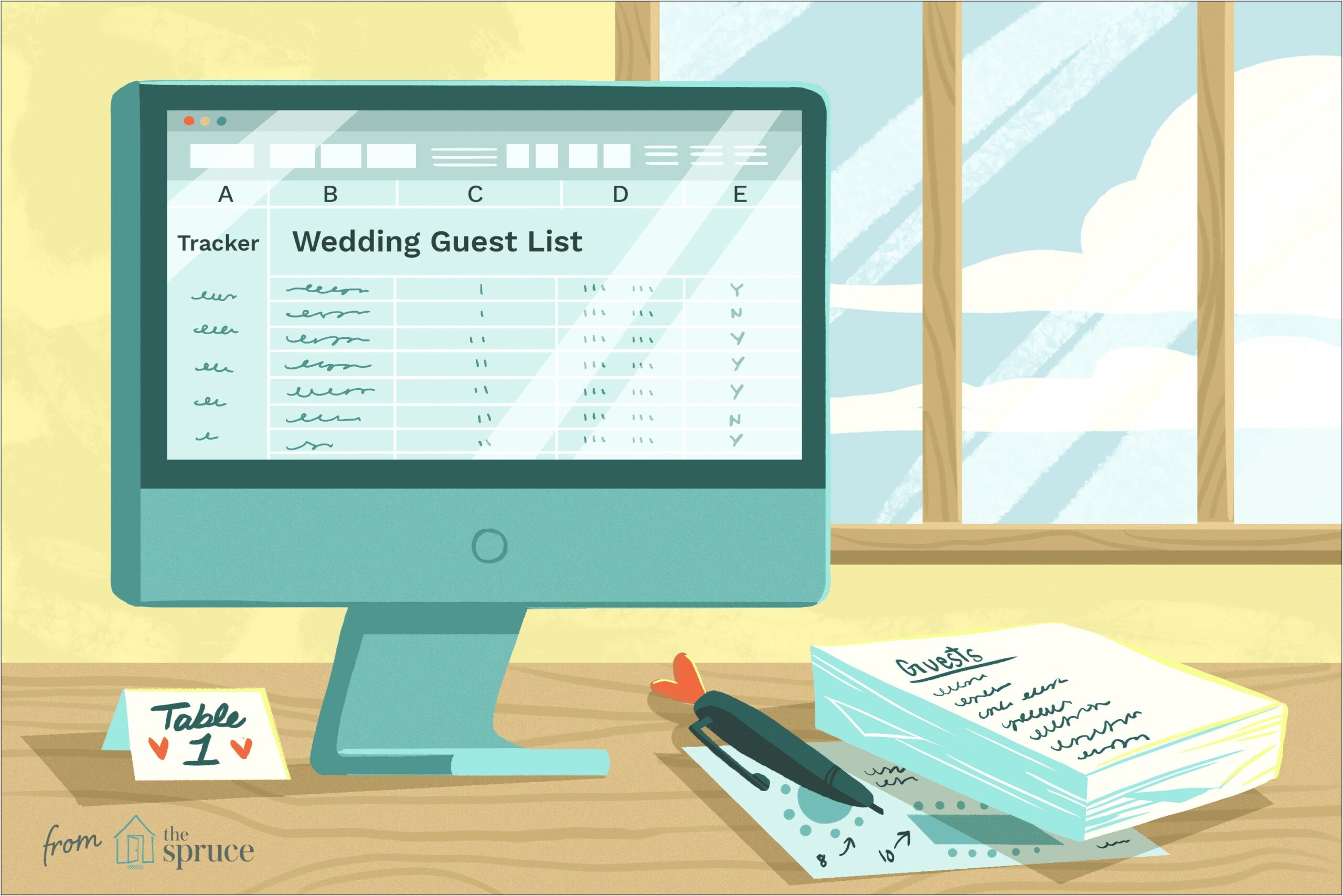 Wedding Guest List Template Excel Free