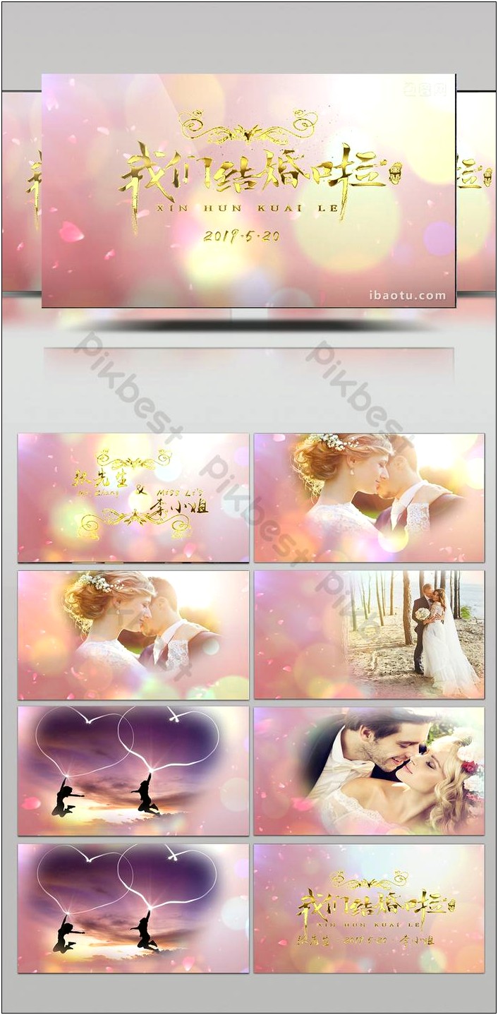 Wedding Invitation And Love Story Slideshow Free Download