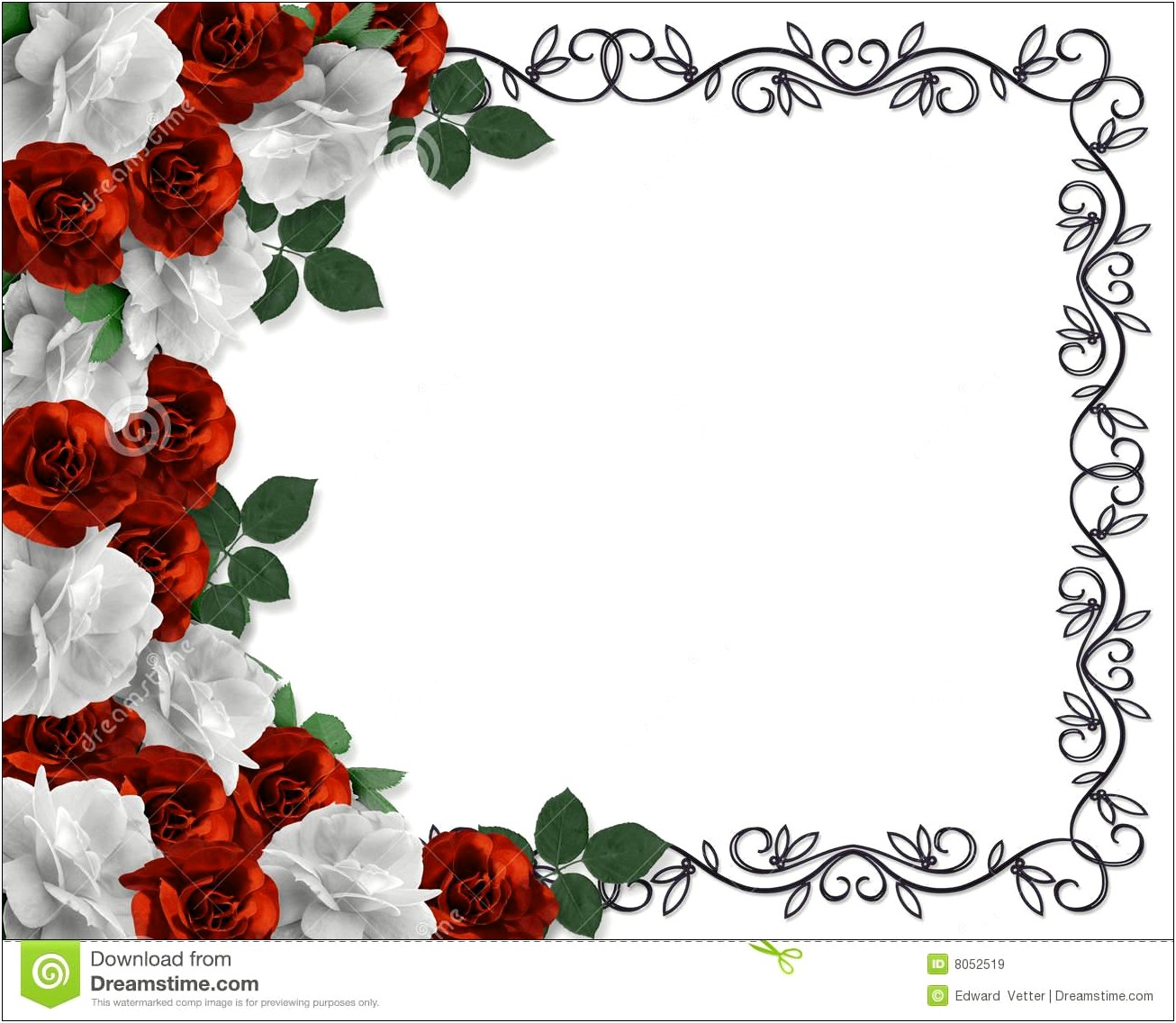 Wedding Invitation Background Red And White