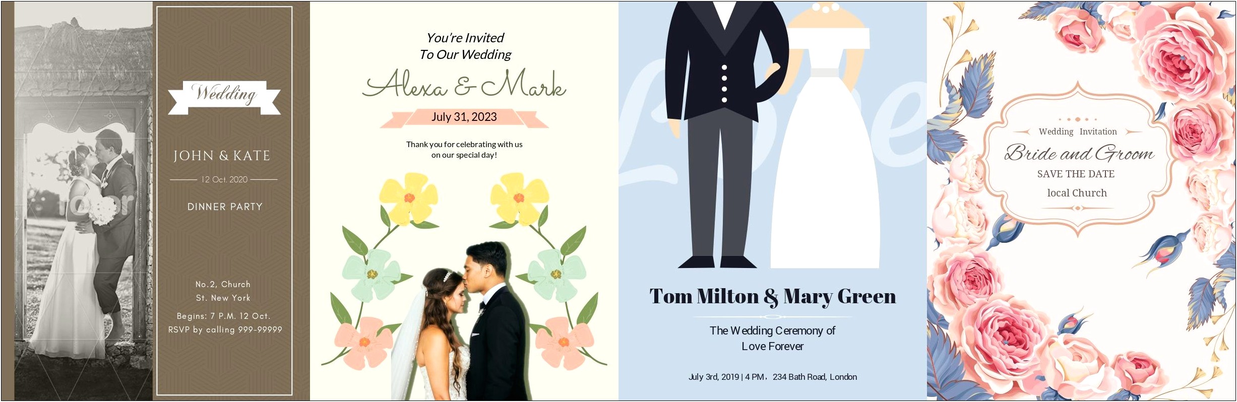 Wedding Invitation Card Template Online Free