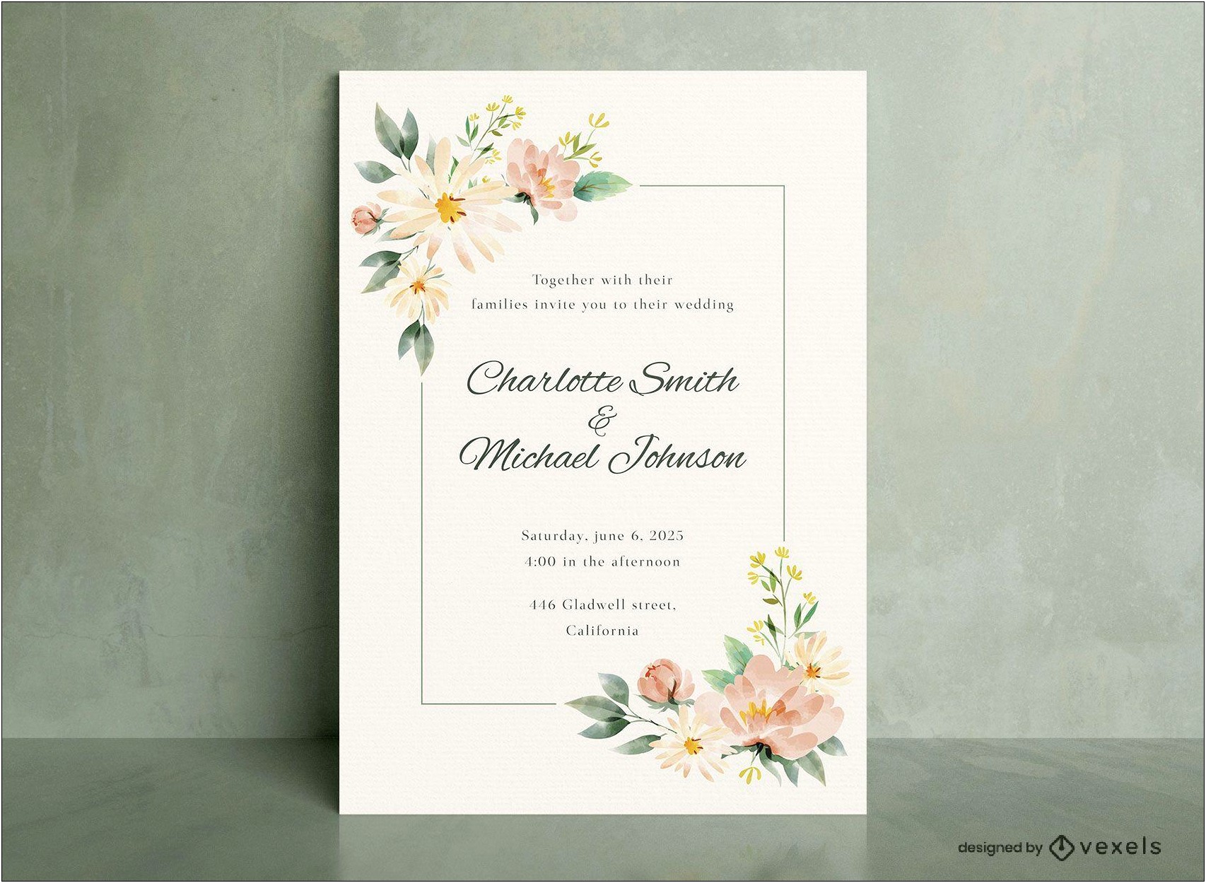 Wedding Invitation Design Vector Free Download
