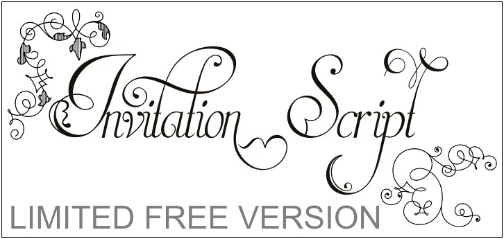 Wedding Invitation Font Style Free Download
