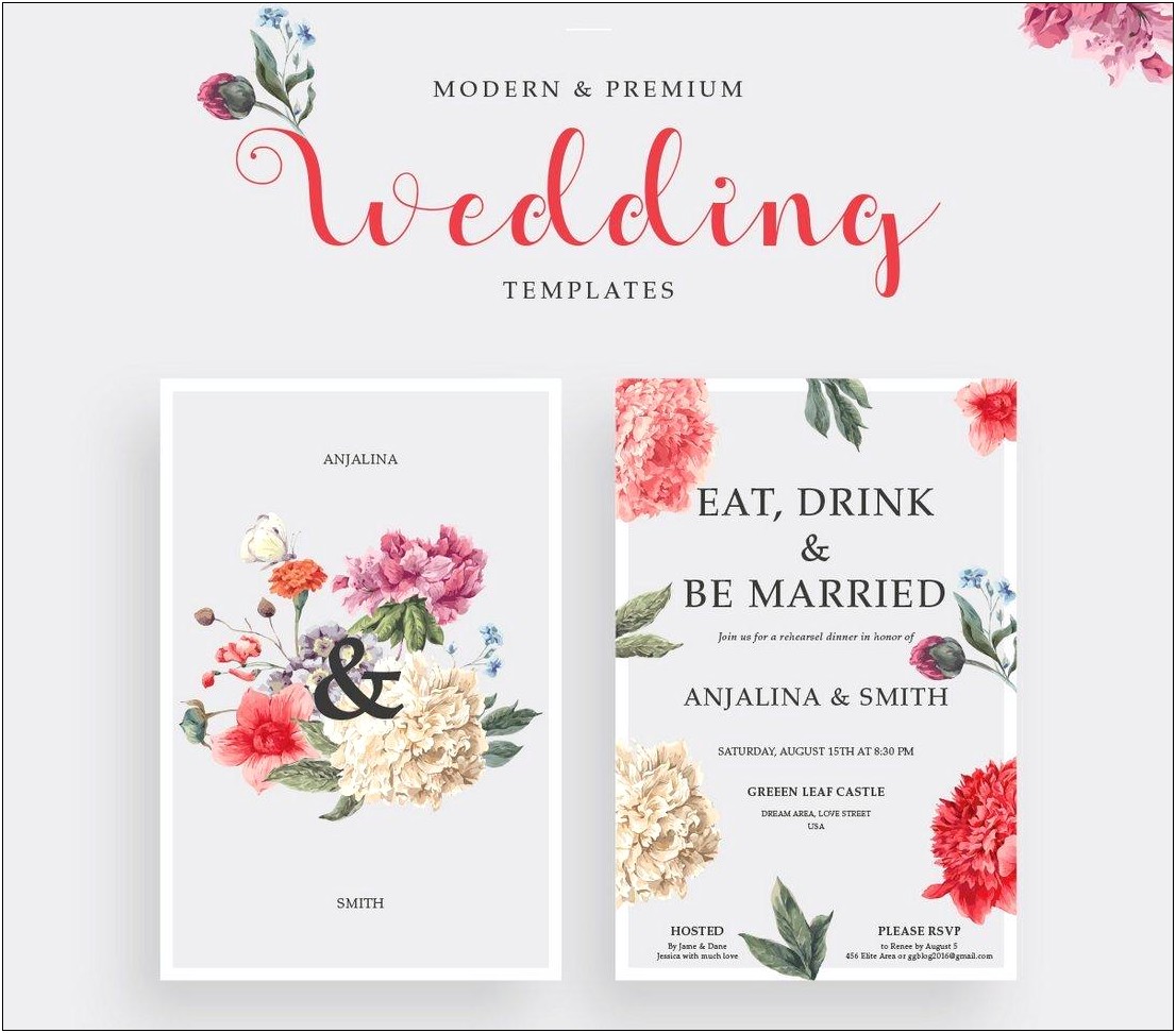 Wedding Invitation Motion Graphics Templates Free