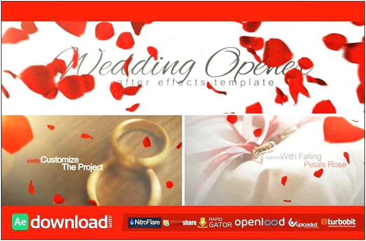 Wedding Opener After Effects Template Free Download