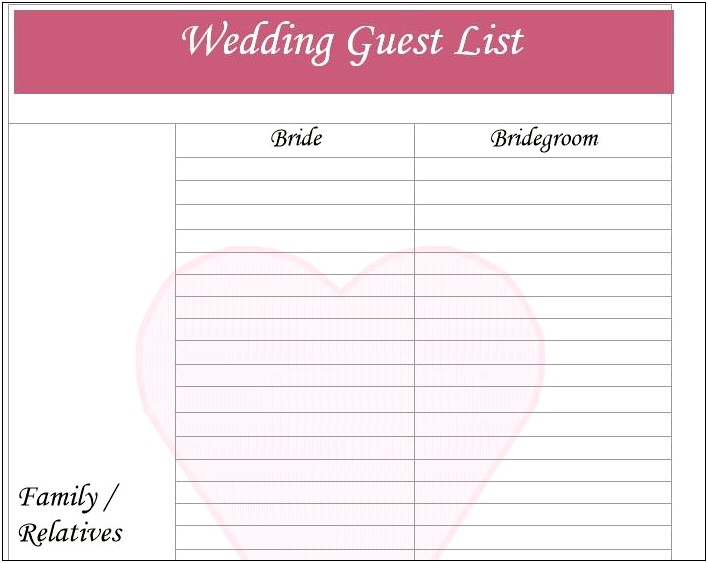 Wedding To Do List Template Free