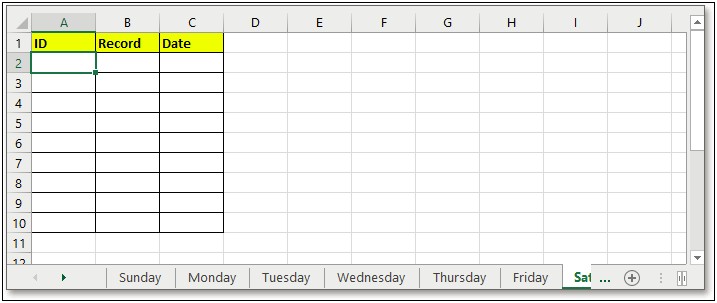 Weekly Report Template Excel Free Download