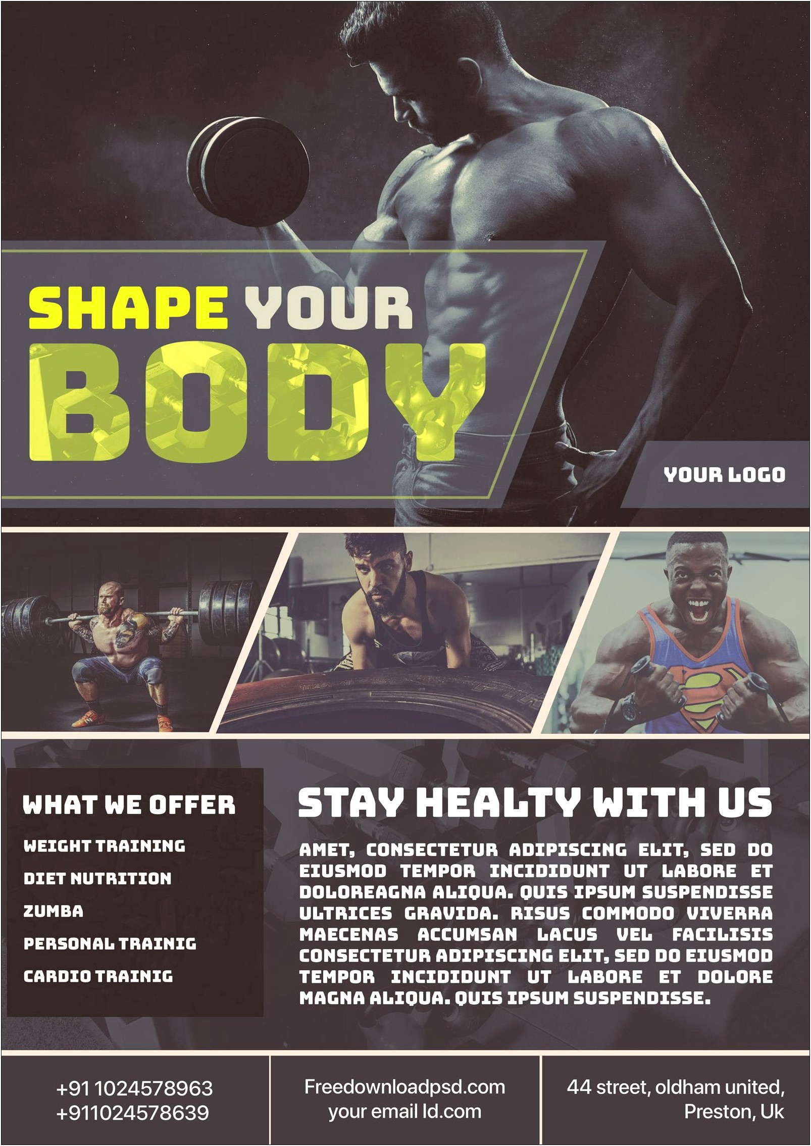 Weight Loss Challenge Flyer Template Free