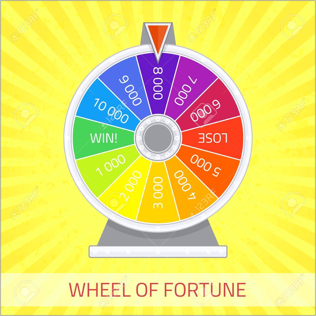 Wheel Of Fortune Powerpoint Template Free
