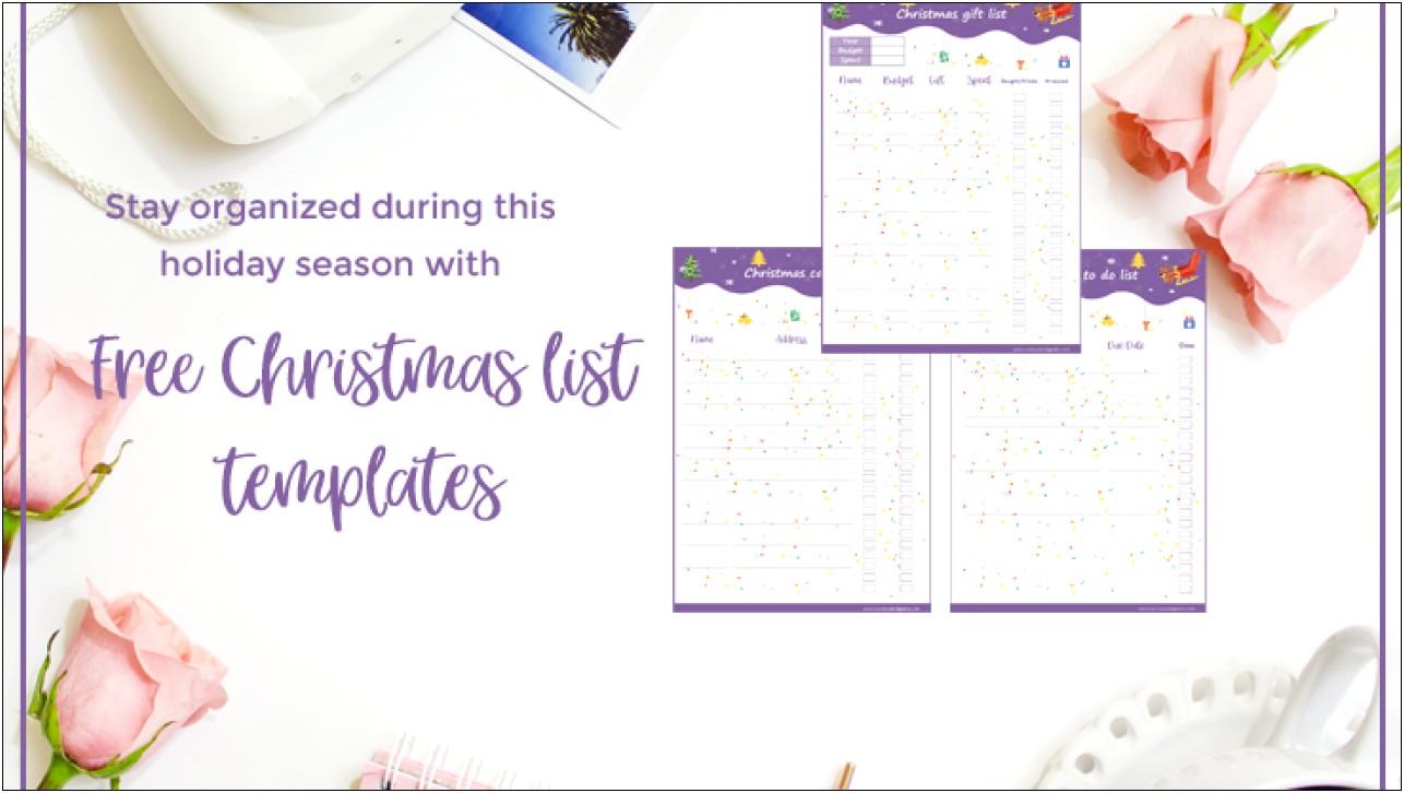 Wish List Template Free Christmas Lists Printable