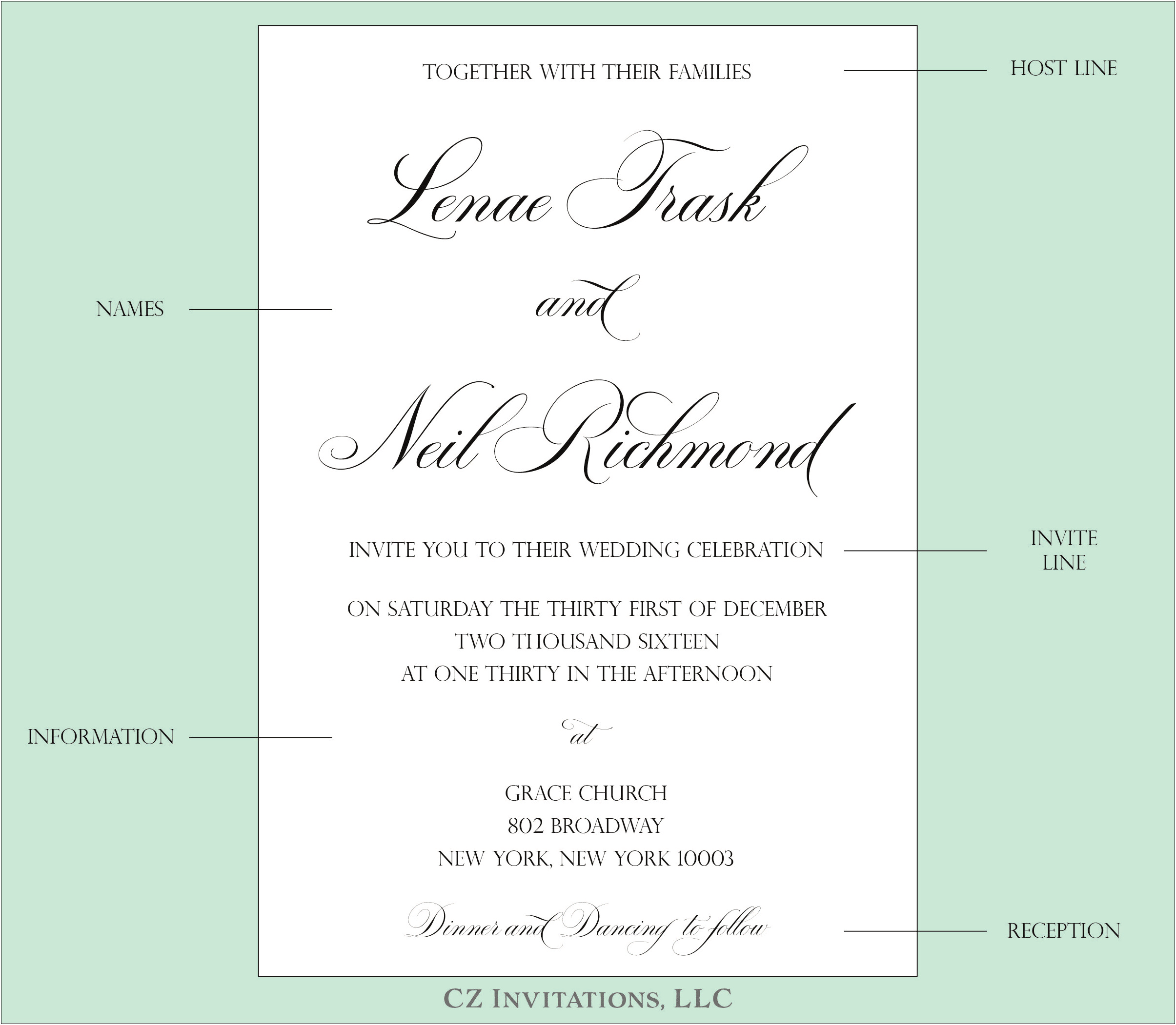Wording For Wedding Invitations Hosted By Both Parents
