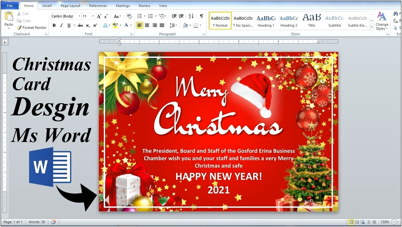 Year In Review Christmas Letter Template Free