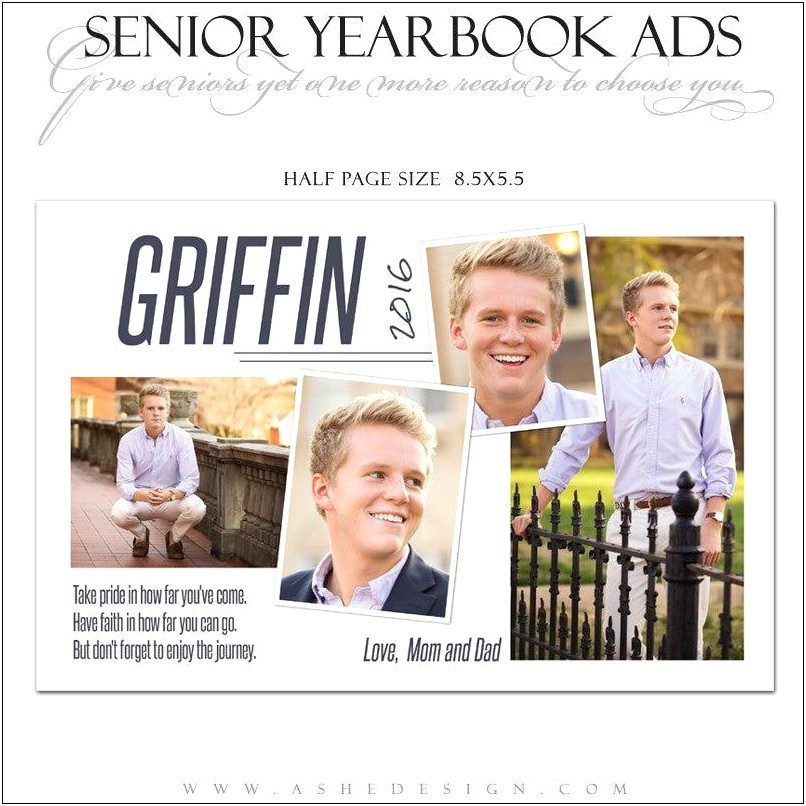 Yearbook Senior Ad Templates Free Download