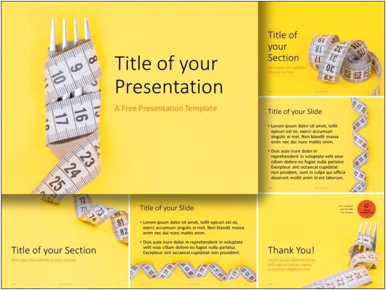 Yellow Brick Road Powerpoint Template Free