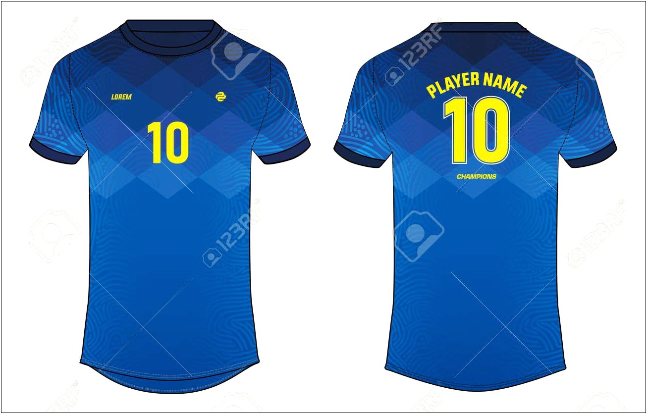 Yellow Images Football Kit Template Free Download