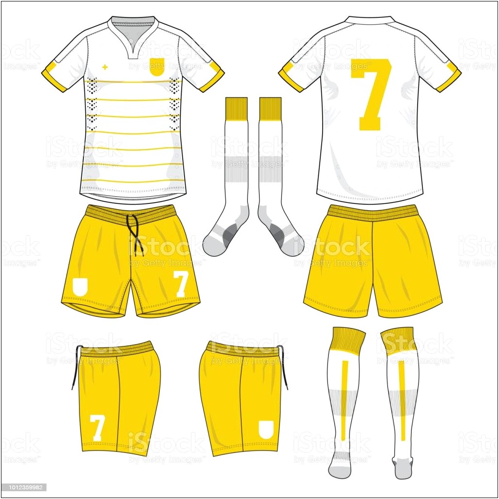 Yellow Images Soccer Kit Template Free Download