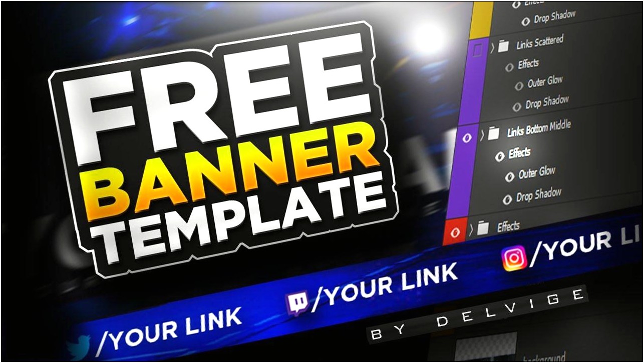Youtube Banner Psd Template Free Download